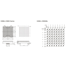 2,3 pouces, 5,0 mm Ellipse Matrix (GNML-23884Ax-Bx)